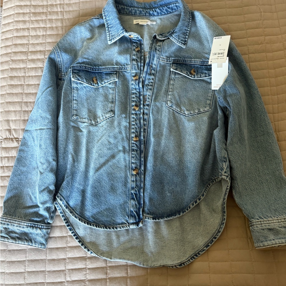 Good American Denim Structured Shirt - Picture 2 of 5